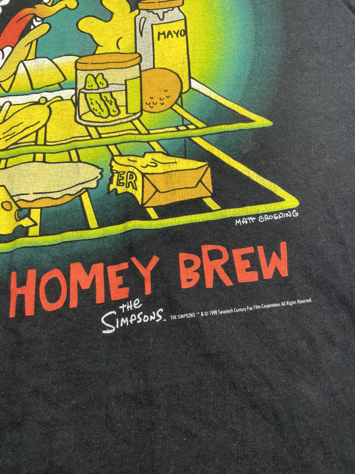 The Simpsons The Simpsons 1996 Vintage T-shirt Duff The Homey Brew Size US L / EU 52-54 / 3 - 4 Thumbnail