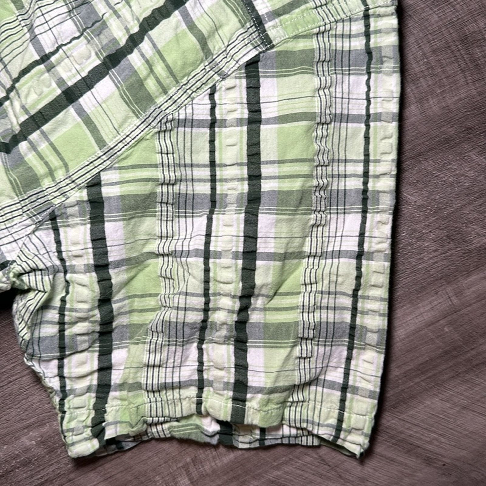 BKE BKE Regular Fit Seersucker Short Sleeve Button Down - Medium Size US M / EU 48-50 / 2 - 4 Thumbnail