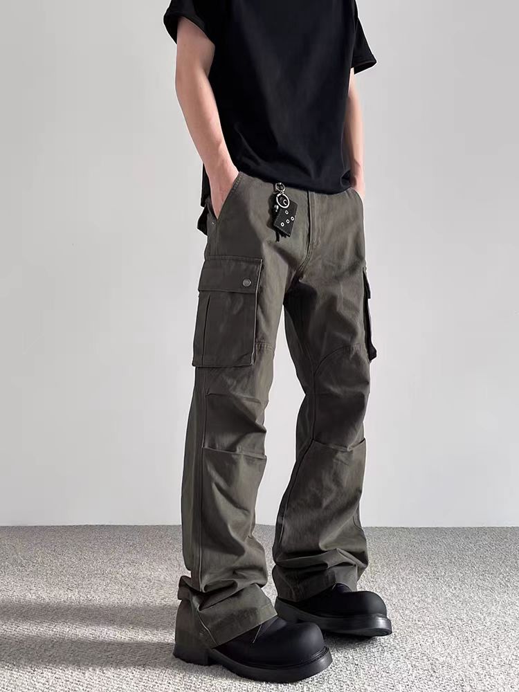 Jean Tobacco Brown Street-Style Pleated Paratrooper Work Pants Size US 30 / EU 46 - 1 Thumbnail