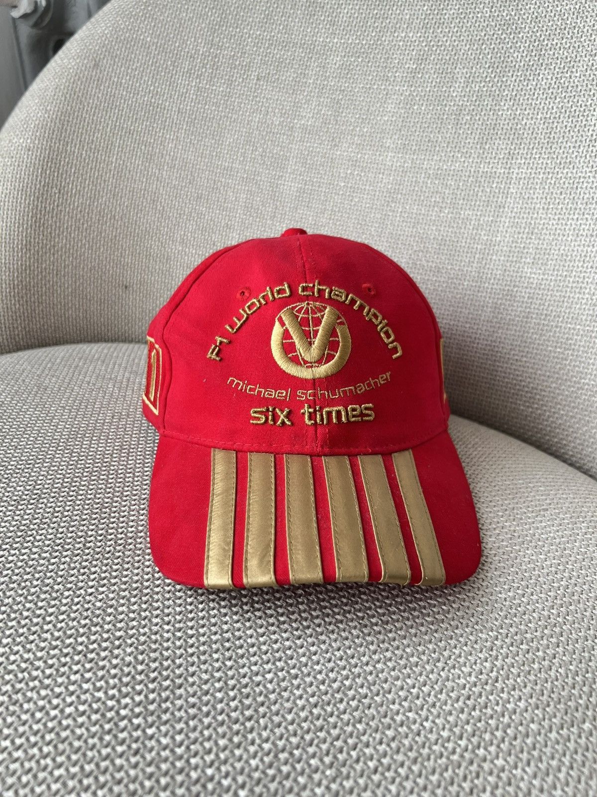 Ferrari Vintage Cap Ferrari Michael Schumacher 6x World Champion Size ONE SIZE - 2 Thumbnail