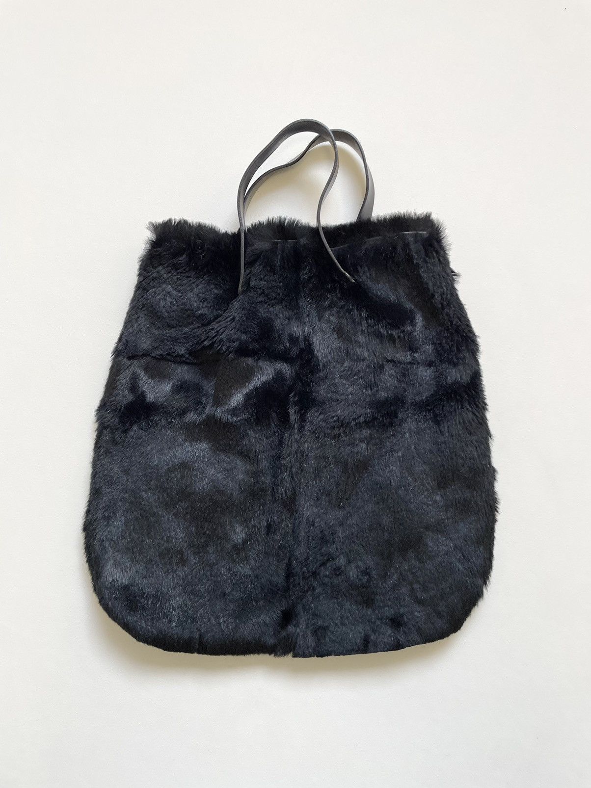 Prada A/W 2000 Black Sheep Fur Hand Bag Size ONE SIZE - 1 Thumbnail