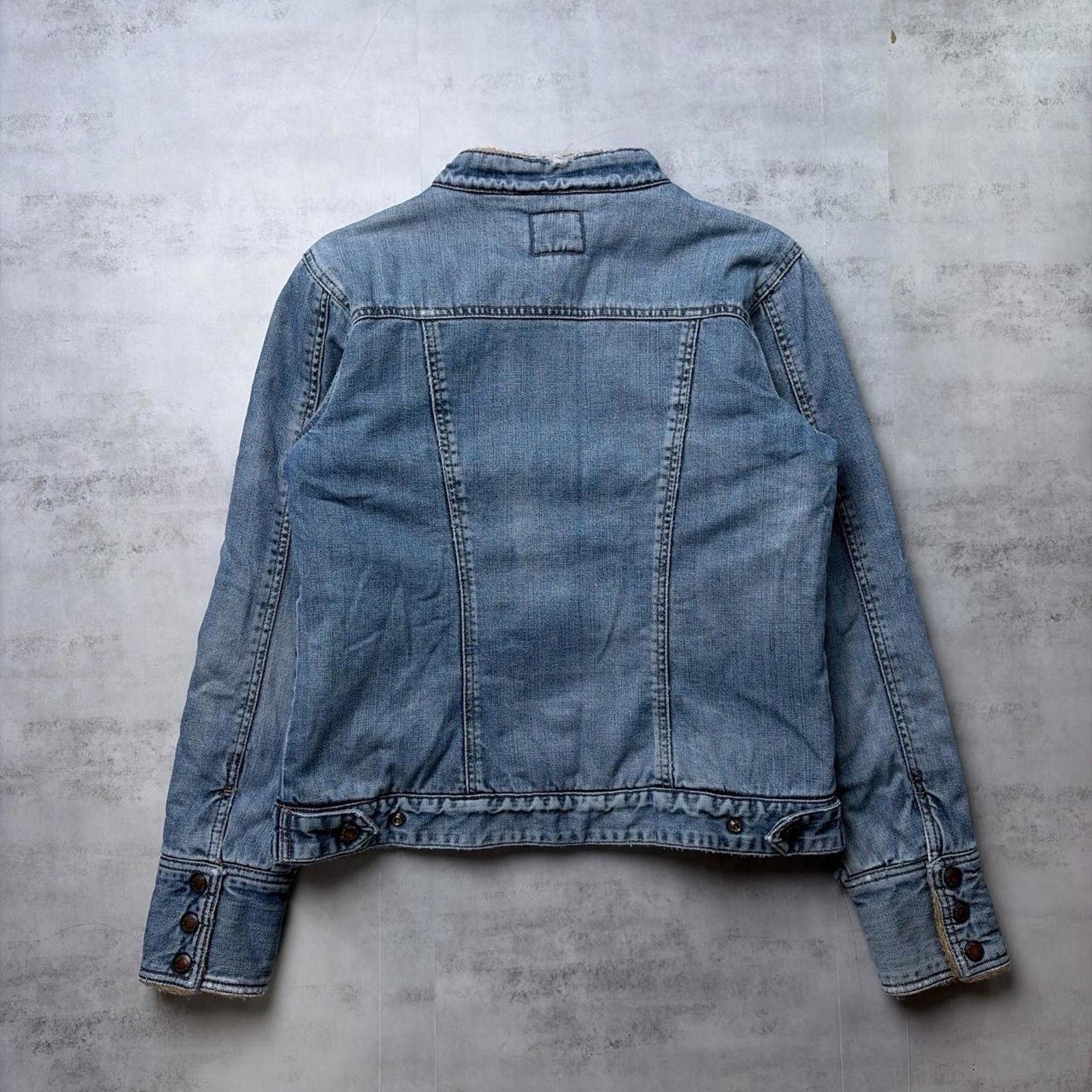 Levi's Vintage Blue Levi’s Sherpa Lined Denim Trucker Faux Jacket Size M / US 6-8 / IT 42-44 - 7 Thumbnail