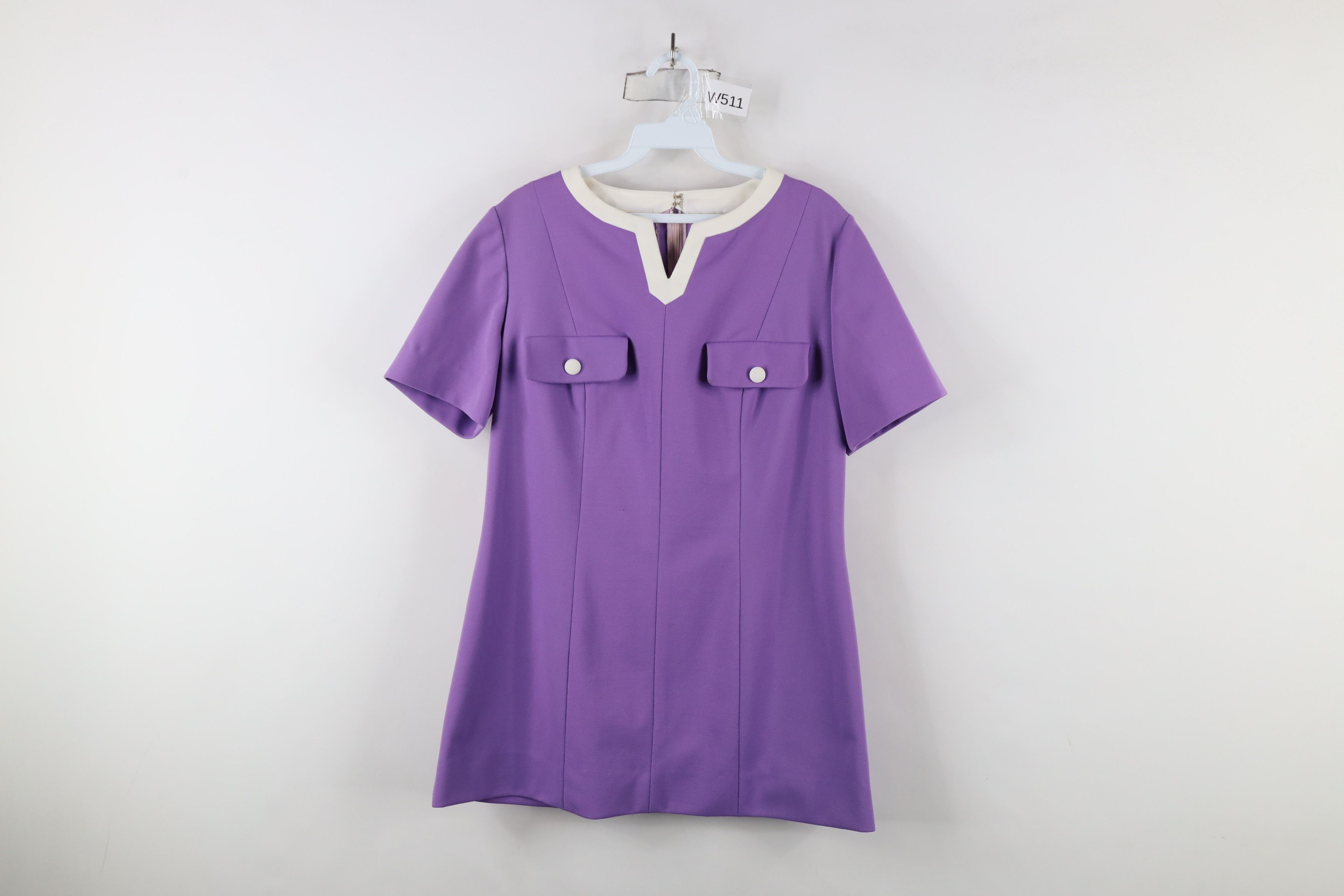 Vintage Vintage 70s Streetwear Knit Double Pocket Blouse Shirt Size L / US 10 / IT 46 - 1 Thumbnail