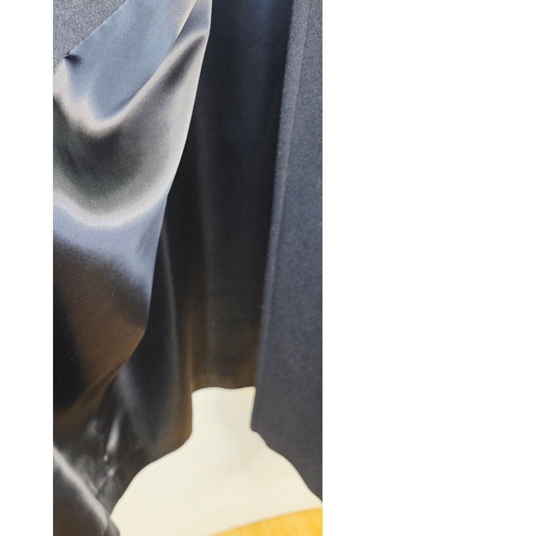 Other Riel Coat Company Black Wool Cashmere Blend Long Coat Size M / US 6-8 / IT 42-44 - 8 Thumbnail