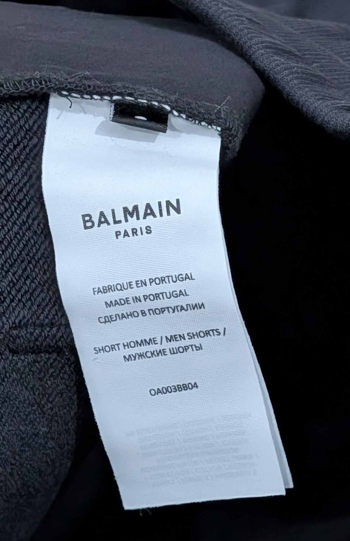 Balmain Balmain Cotton Flocked Logo Sweat Shorts Black Small Size US 30 / EU 46 - 6 Thumbnail