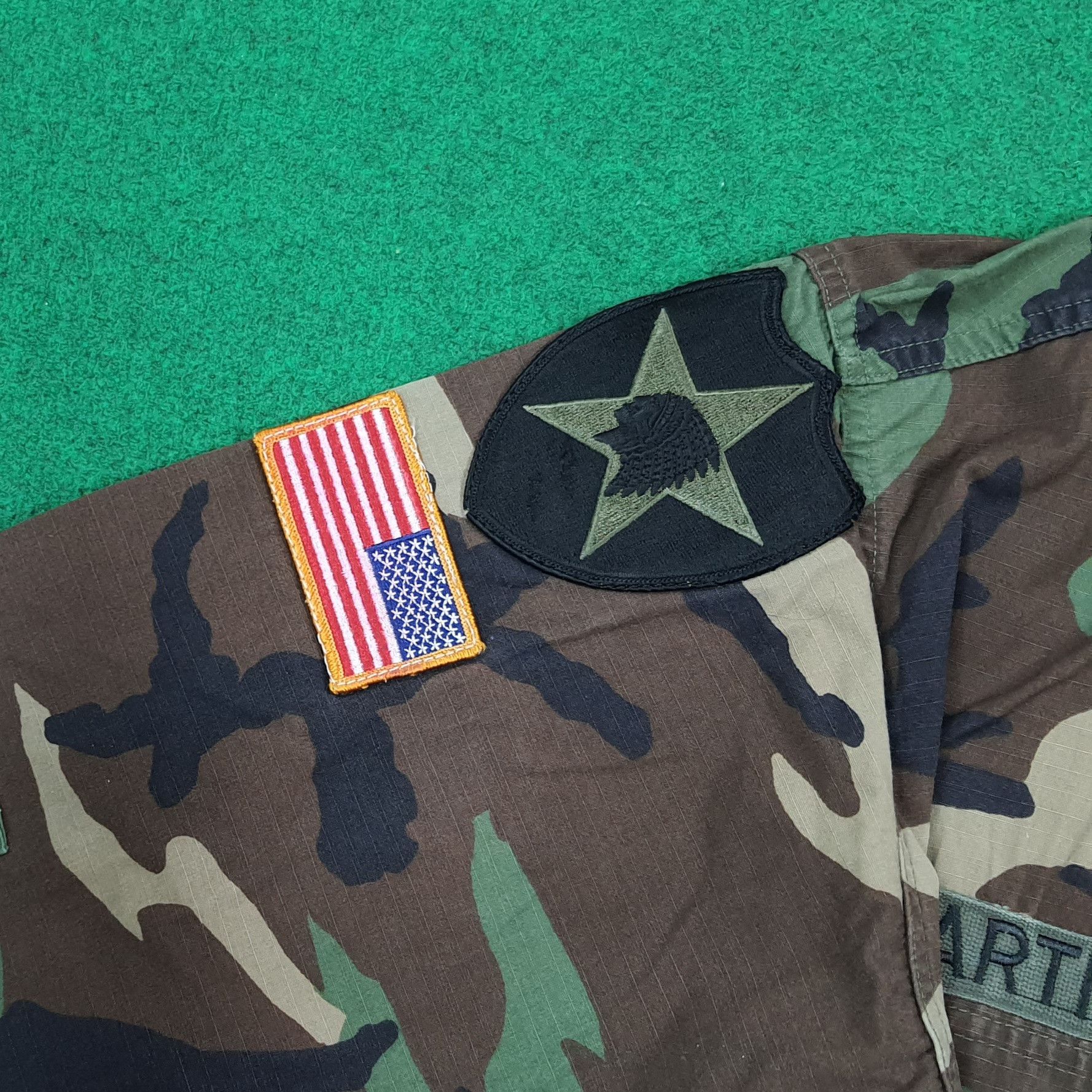 Vintage Vintage U.S Army Woodland Camouflage Camo Jacket C305N19 Size US L / EU 52-54 / 3 - 5 Thumbnail