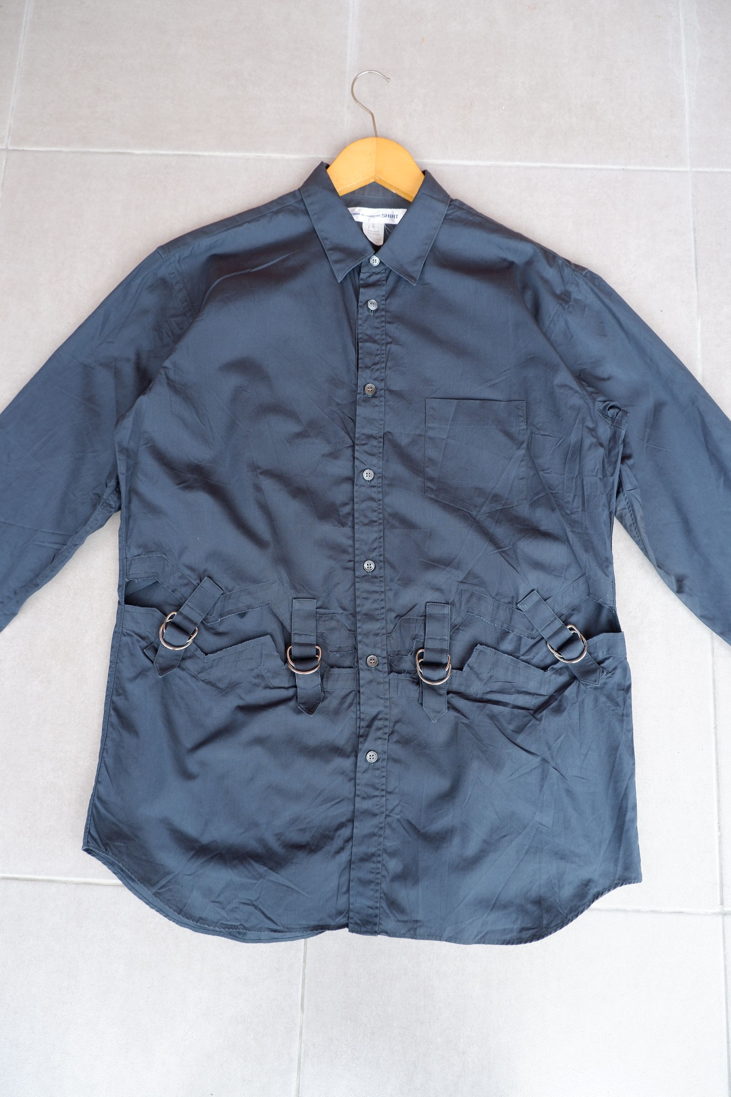 Comme des Garcons SHIRT 2018 Comme des Garcons Shirt Bondage Straps Buckle Shirts Size US L / EU 52-54 / 3 - 2 Thumbnail