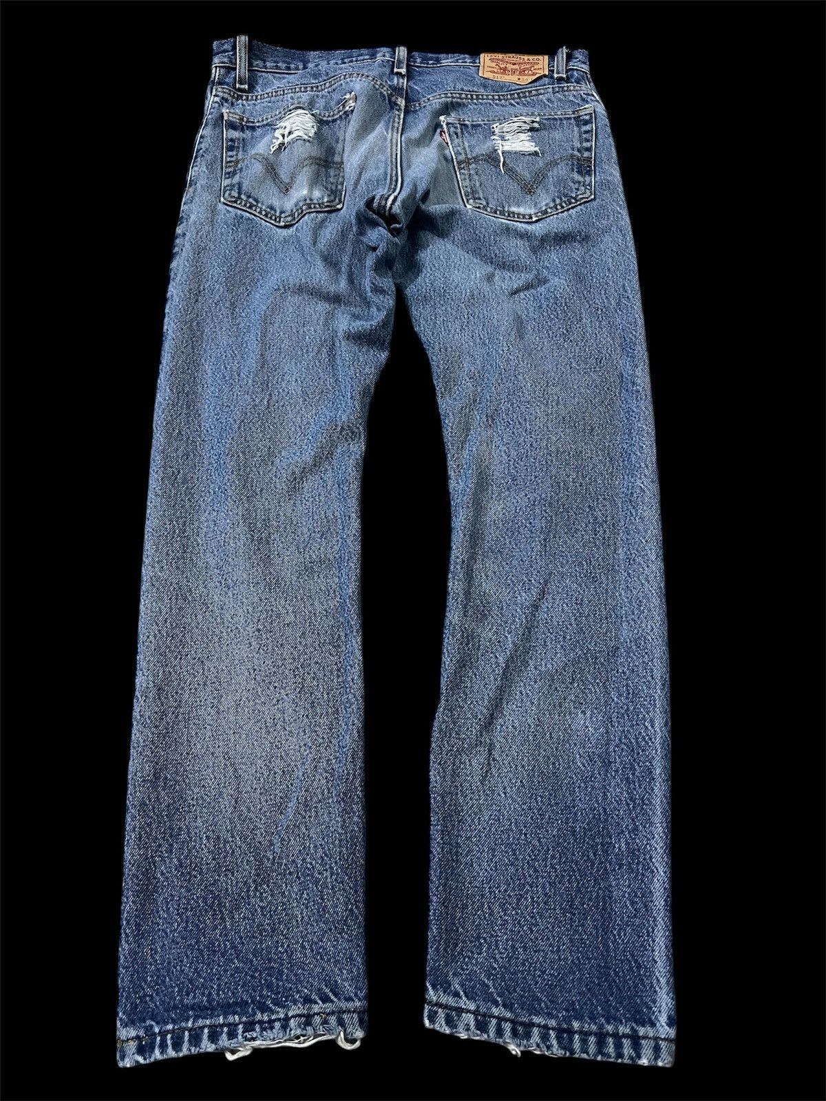 If Six Was Nine × Levi's × Levi's Vintage Clothing VINTAGE LEVIS 517 DISTRESSED RIPPED JEANS Size US 32 / EU 48 - 2 Thumbnail