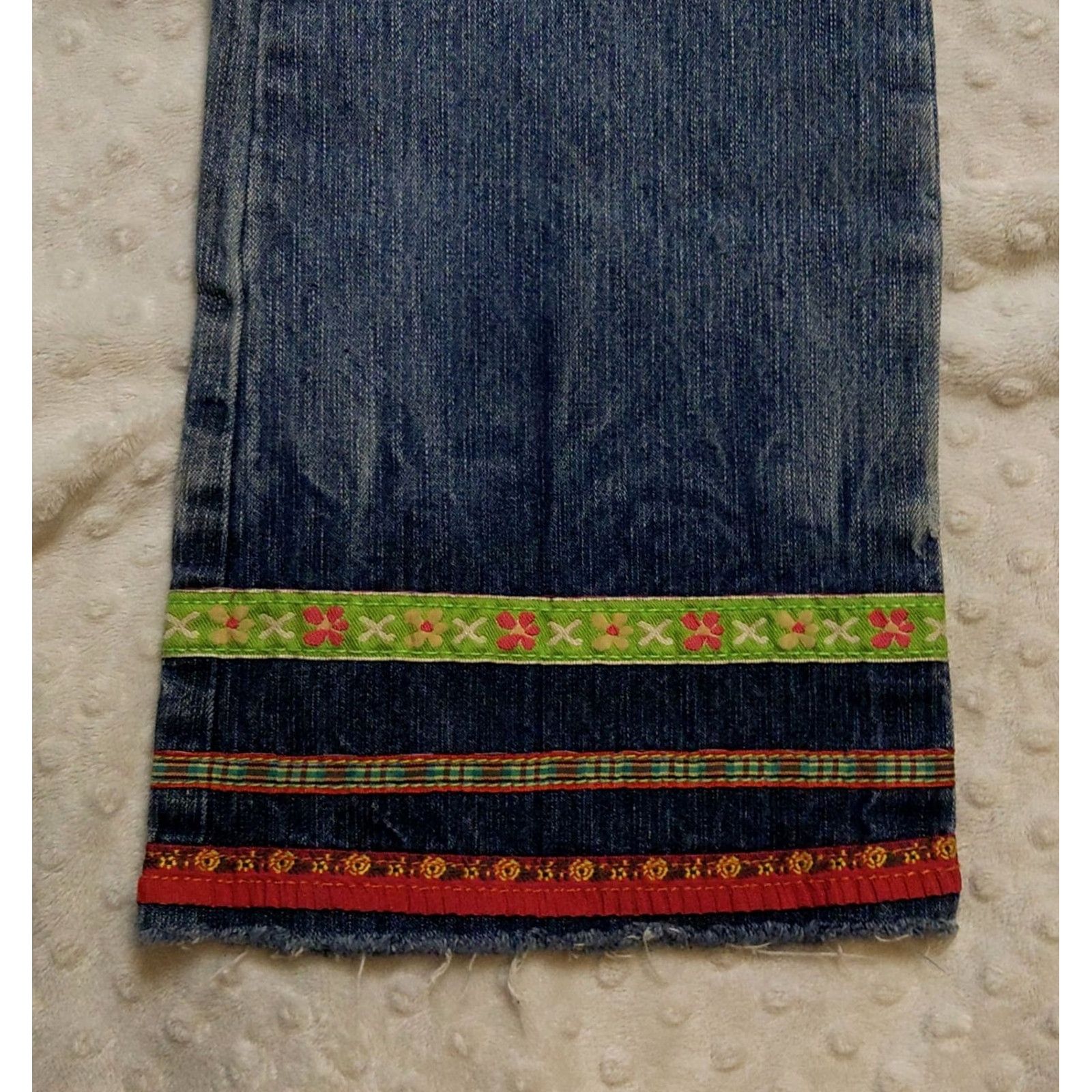 Denime Outlaw Jeans Womens 7 Blue Denim Light Wash High Rise 5-Pocket Retro Hippie 90s USA Shirt? Size 27" / US 4 / IT 40 - 5 Thumbnail