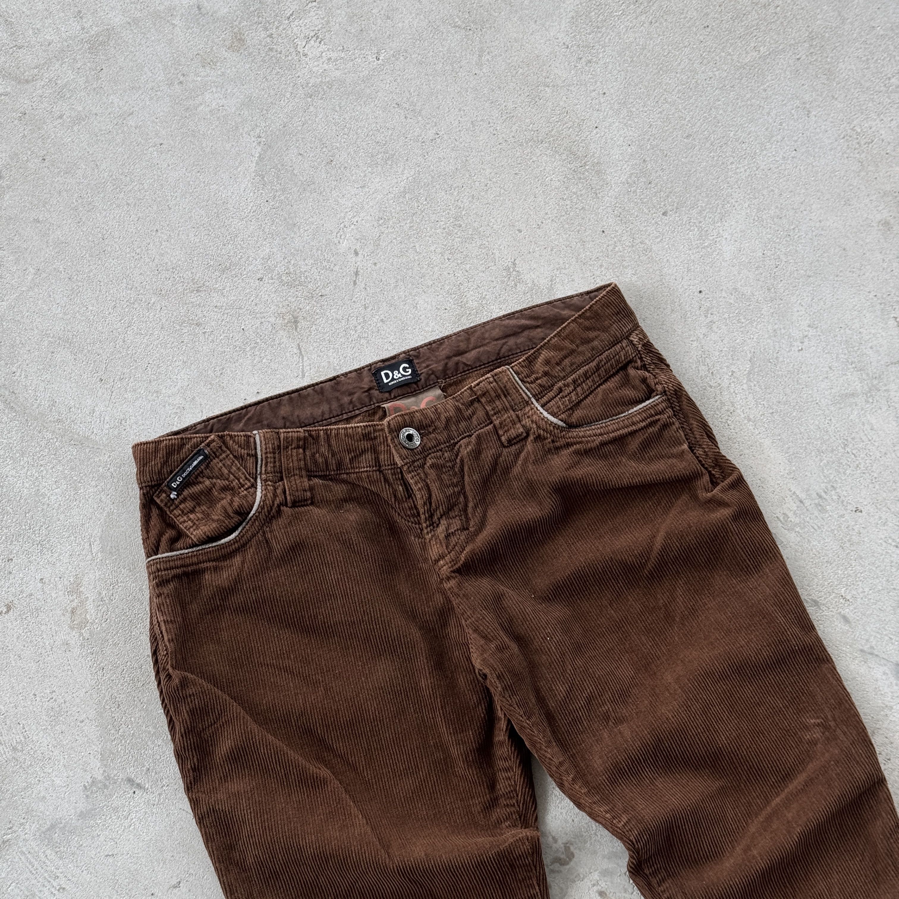 Dolce & Gabbana Vintage Dolce & Gabbana Corduroy Archive Wonder Pants Size 26" / US 2 / IT 38 - 4 Thumbnail