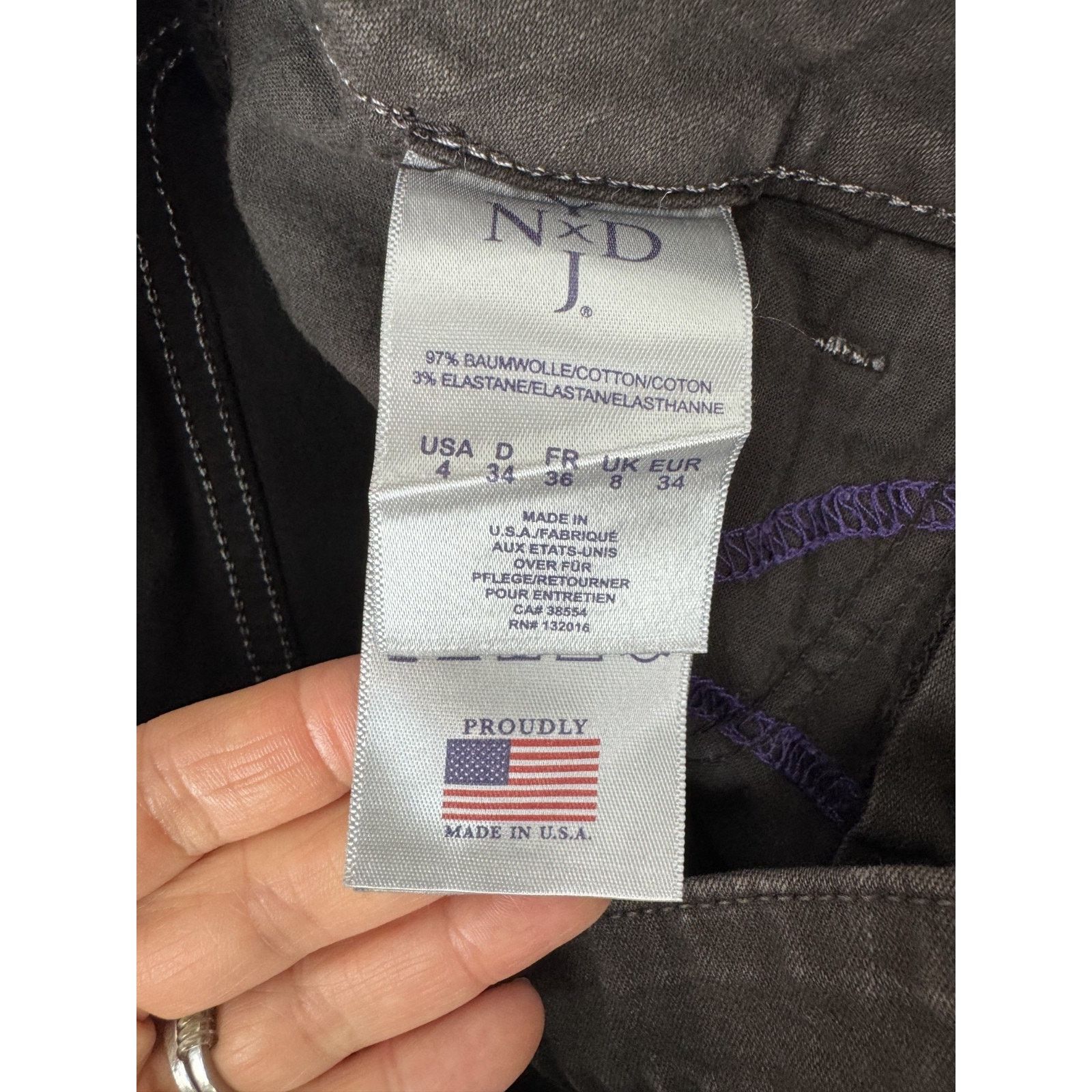 NYDJ Y2K NYDJ Jeans Embellish Pockets Billie Mini Bootcut Brown 4 Size 27" / US 4 / IT 40 - 5 Thumbnail