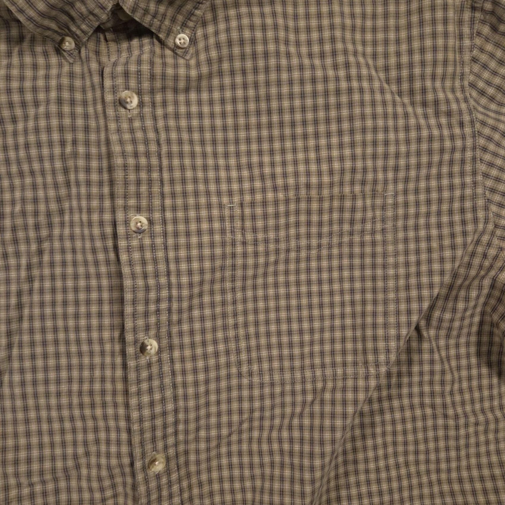 Vintage L.L. Bean Shirt Mens XLT Brown Check Long Sleeve Button-Front Casual Outdoor Shirt Size US XL / EU 56 / 4 - 5 Thumbnail