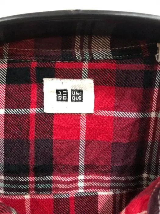 Flannel × Japanese Brand Japanese Brand Uniqlo Plaid Tartan Flannel Shirt 👕 Size US L / EU 52-54 / 3 - 3 Thumbnail