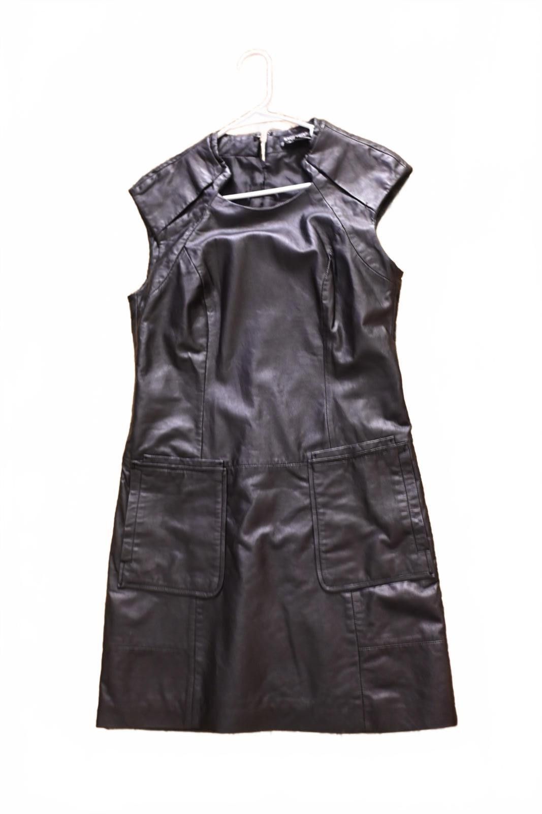 Other Etcetera Black Leather Sleeveless Dress Size 4 Size S / US 4 / IT 40 - 8 Thumbnail