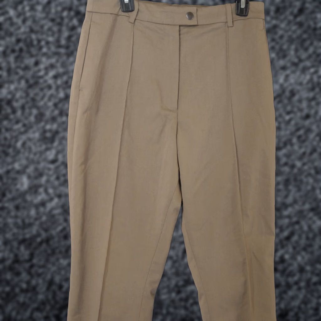 H&M H&M Slit Cuff Straight Dress Pants Green Stretch Women's 10 #A17-10 Dress Pants Women 10 Green Slit Cuff Straight Stretch H&M Size 32" / US 10 / IT 46 - 1 Thumbnail