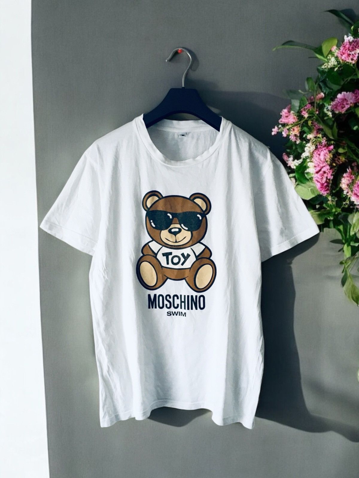Moschino Moschino swim teddy bear logo tee tshirt y2k drip old money Size US M / EU 48-50 / 2 - 1 Thumbnail