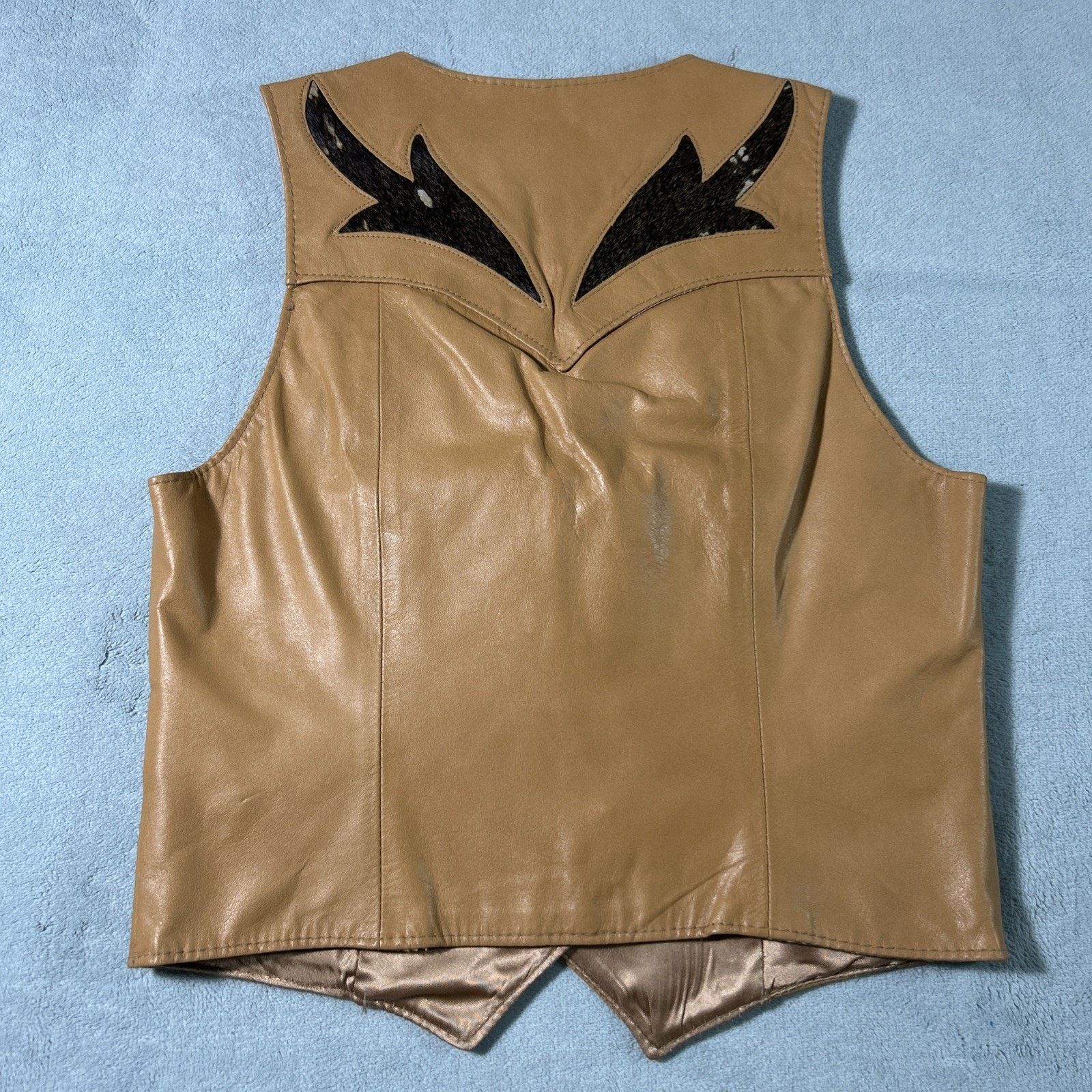 Wrangler Golden Collection Pioneer Wear Leather Vest Womens 8 Sml Size M / US 6-8 / IT 42-44 - 2 Thumbnail
