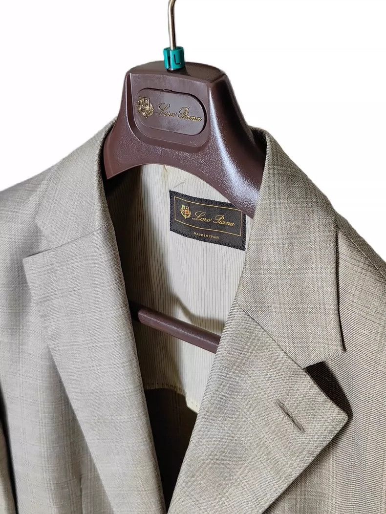Loro Piana LORO PIANA Leather and four seasons wool and silk casual s Size XL / US 12-14 / IT 48-50 - 4 Thumbnail