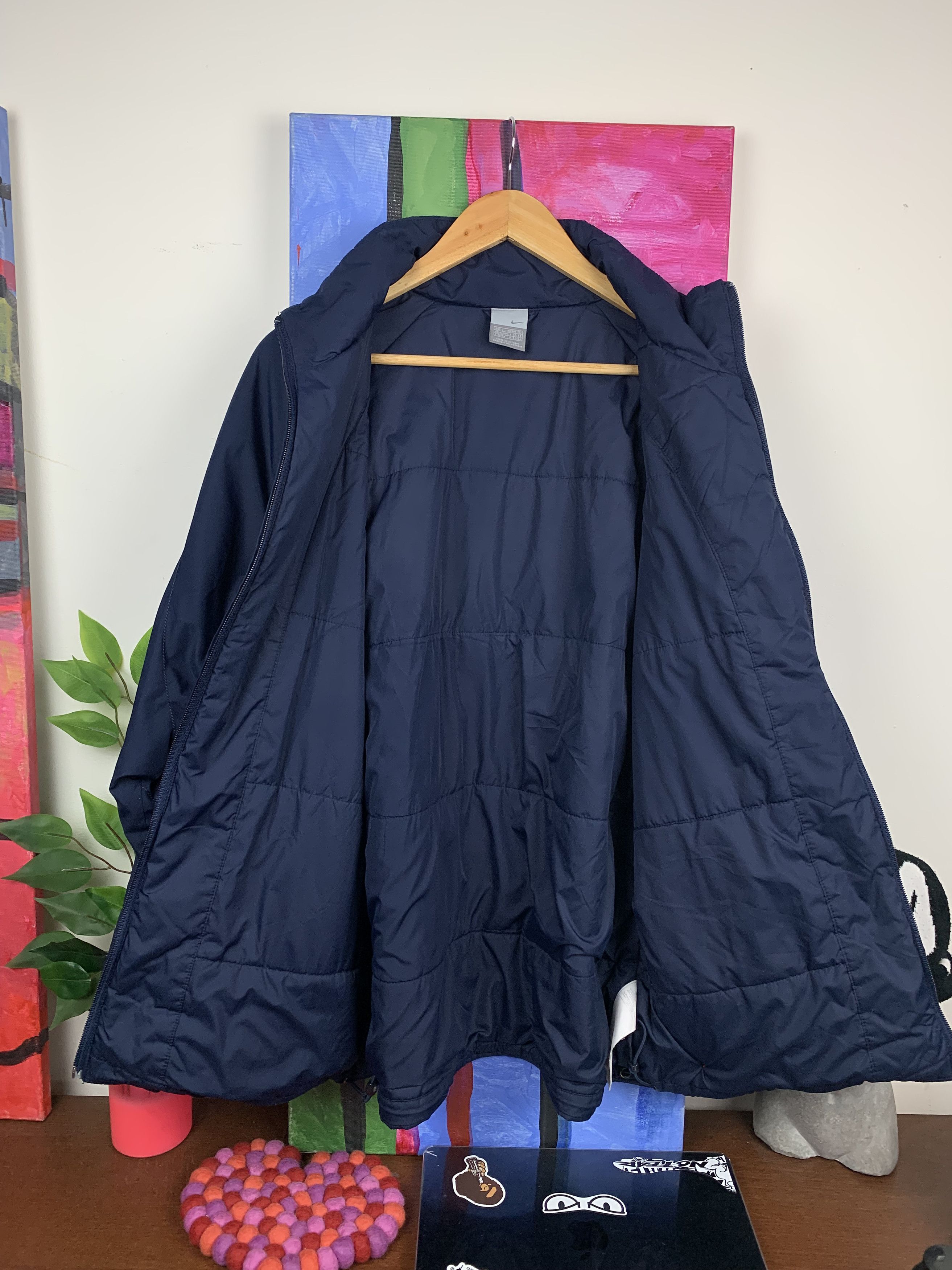 Nike Nike T90 Vintage 00s Blue Drill Light Jacket Total 90 Size US L / EU 52-54 / 3 - 3 Thumbnail