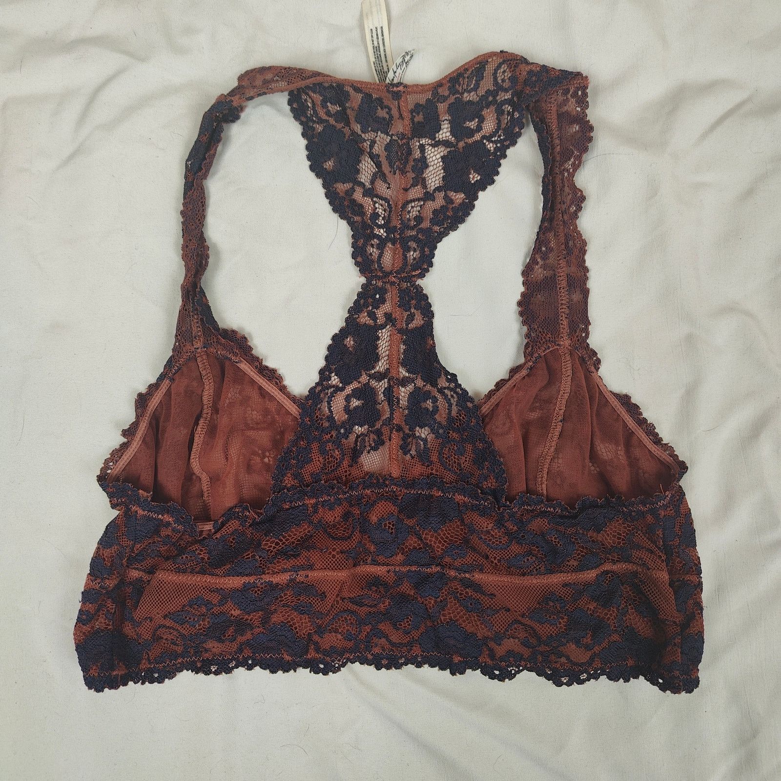 Free People Free People Wild Roses Racerback Bralette Womens Medium Size ONE SIZE - 6 Thumbnail