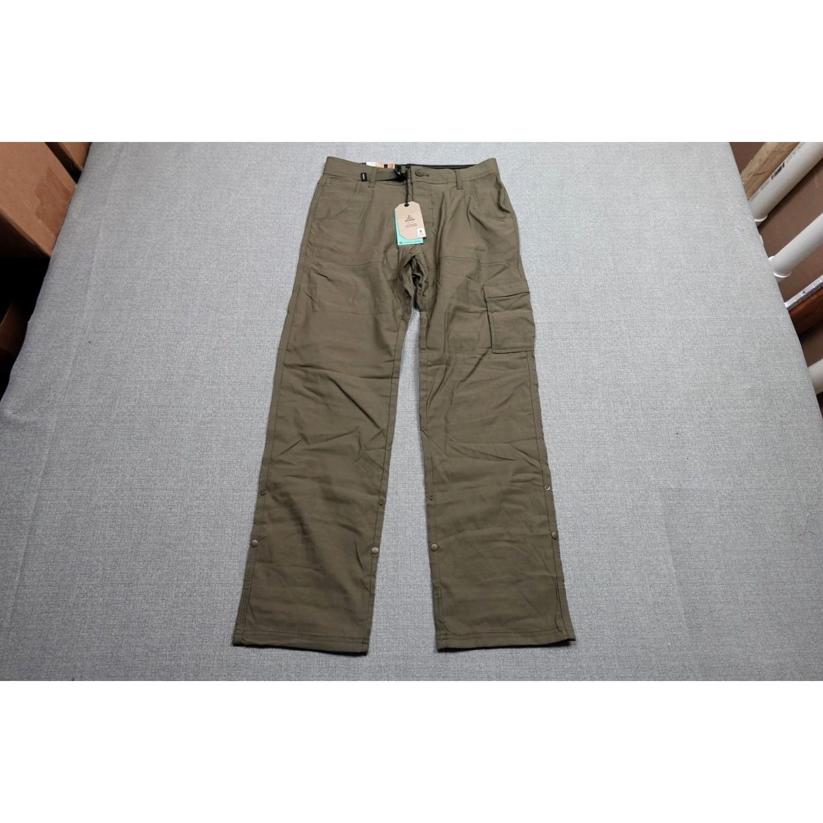 Prana prAna Stretch Zion Pant II Cargo Pants Mens 31x32 Green Relaxed Fit Hiking Ventured Outdoor Casual Travel MilitaryStyle? Size US 31 - 3 Thumbnail
