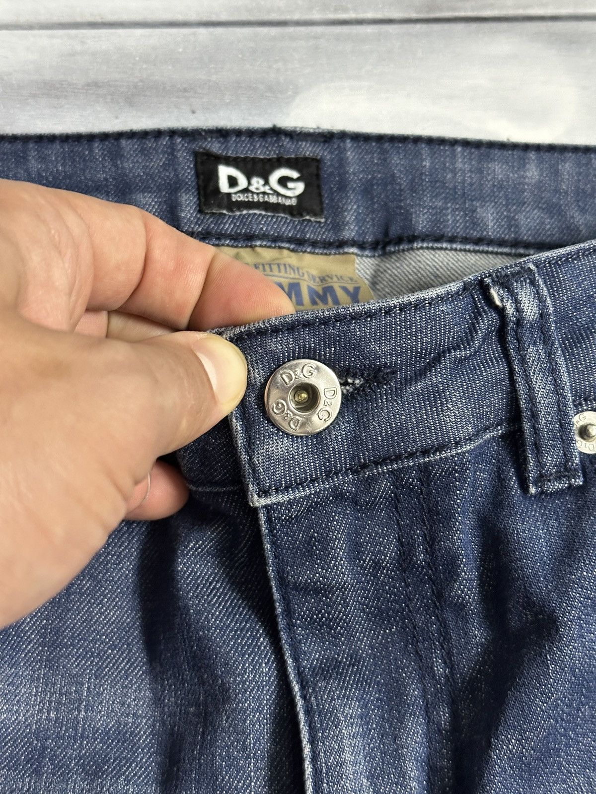 Dolce & Gabbana Rare Luxury Jeans Dolce&Gabbana Slimmy Leather Logo Size 26 Size 26" / US 2 / IT 38 - 8 Thumbnail