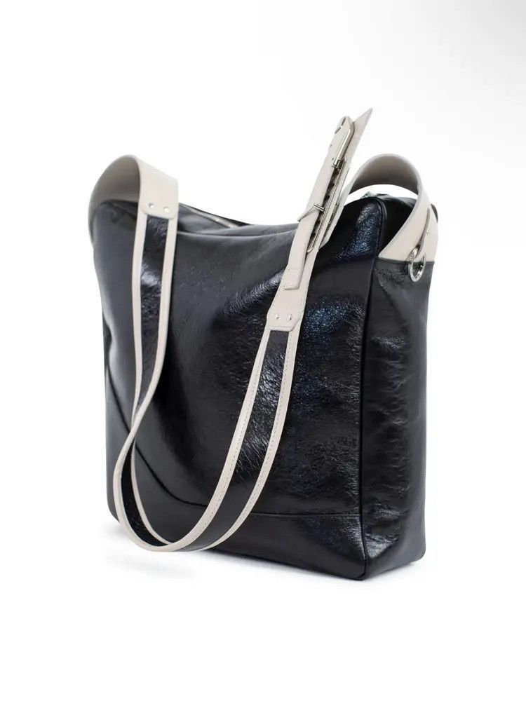 Kiko Kostadinov Kiko Kostadinov 25SS Deultum Joint LEather Messager Bag-250 Size ONE SIZE - 2 Thumbnail