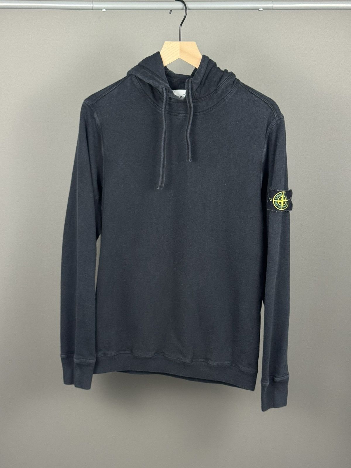 Stone Island Stone Island Garment Dyed Black Hoodie Size US M / EU 48-50 / 2 - 1 Thumbnail