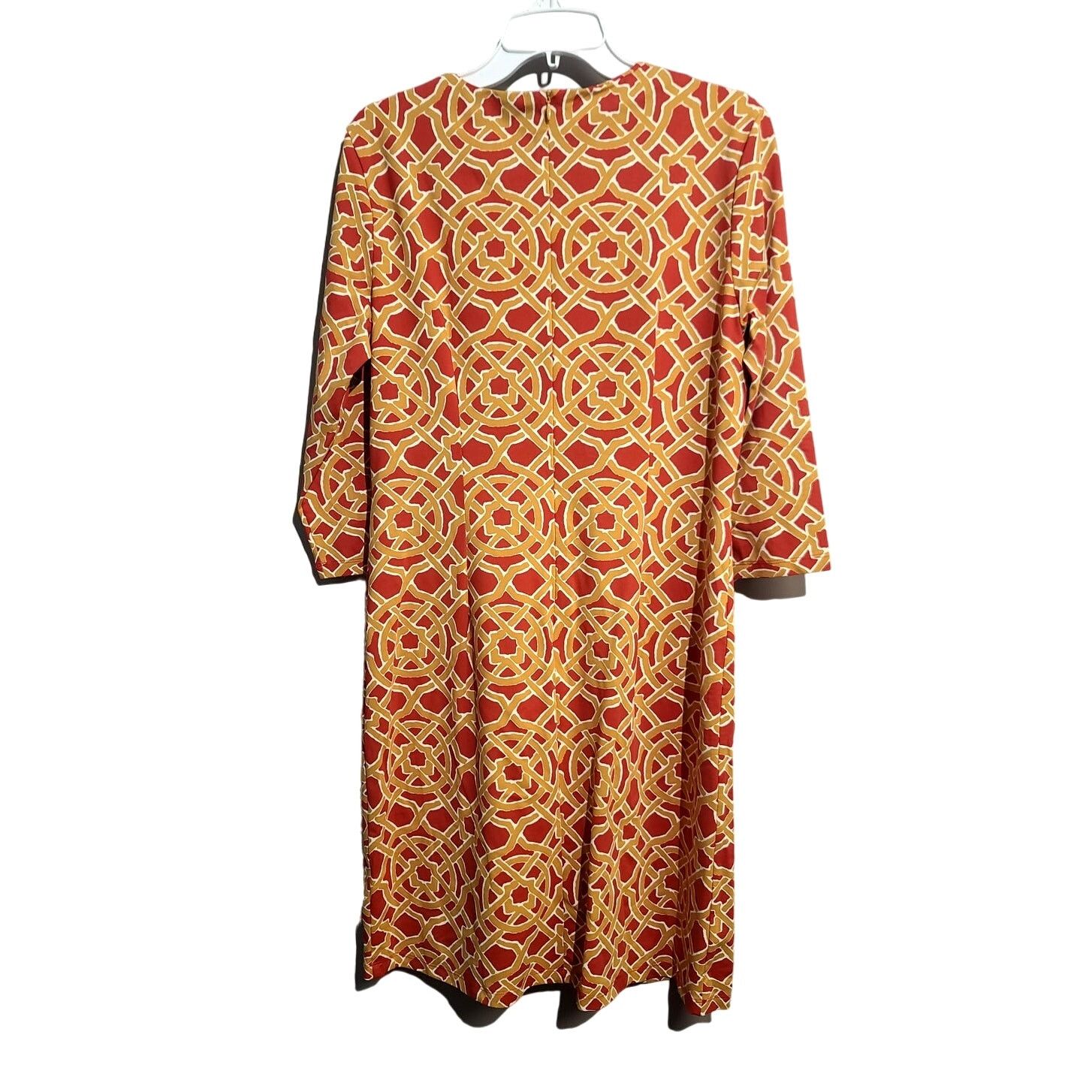 J.McLaughlin J. McLaughlin Sofia Catalina Cloth 3/4 Sleeve Dress Size L / US 10 / IT 46 - 2 Thumbnail