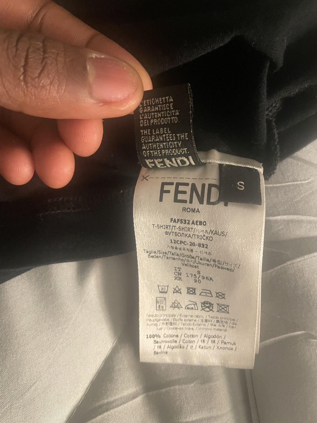 Fendi Fendi tee Size US S / EU 44-46 / 1 - 4 Thumbnail