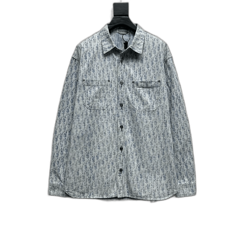 Dior Dior Oblique Print Long Sleeve Shirt Size US L / EU 52-54 / 3 - 1 Thumbnail