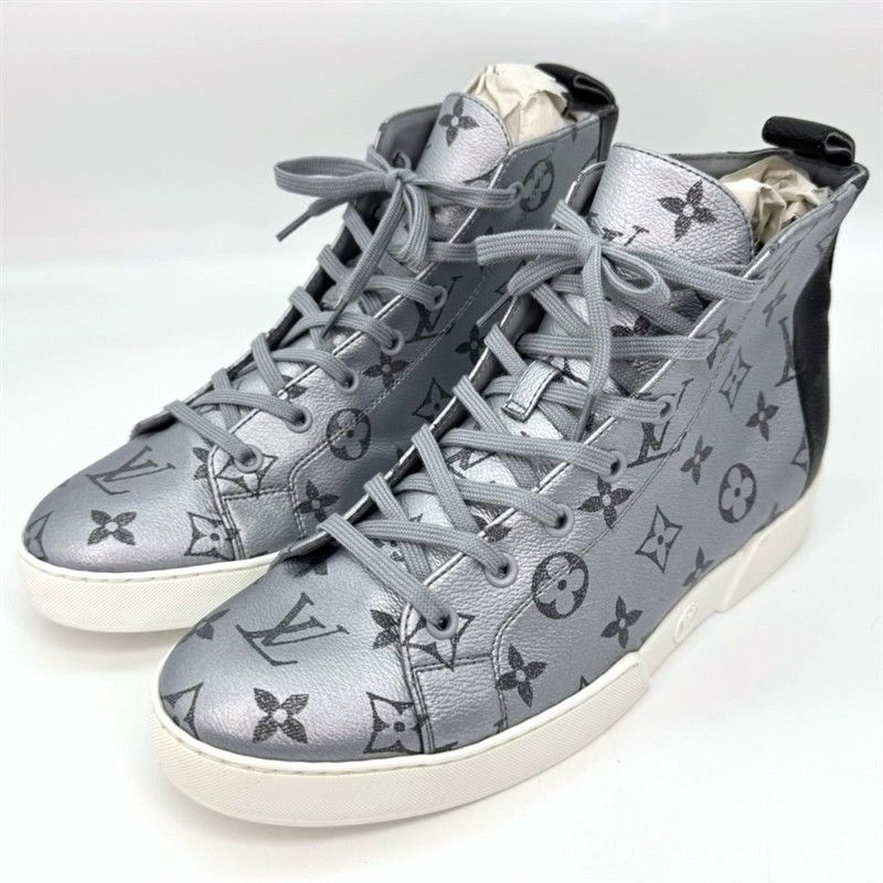 Louis Vuitton Louis Vuitton Monogram Match Up High Top Sneakers US 7 Size US 7 / IT 37 - 7 Thumbnail