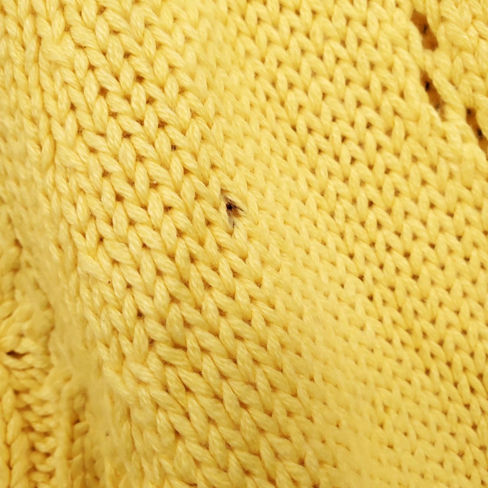 Talbots Talbots Sweater Womens PM Medium Petite Yellow Cable Knit Crew Neck Pullover Size M / US 6-8 / IT 42-44 - 5 Thumbnail