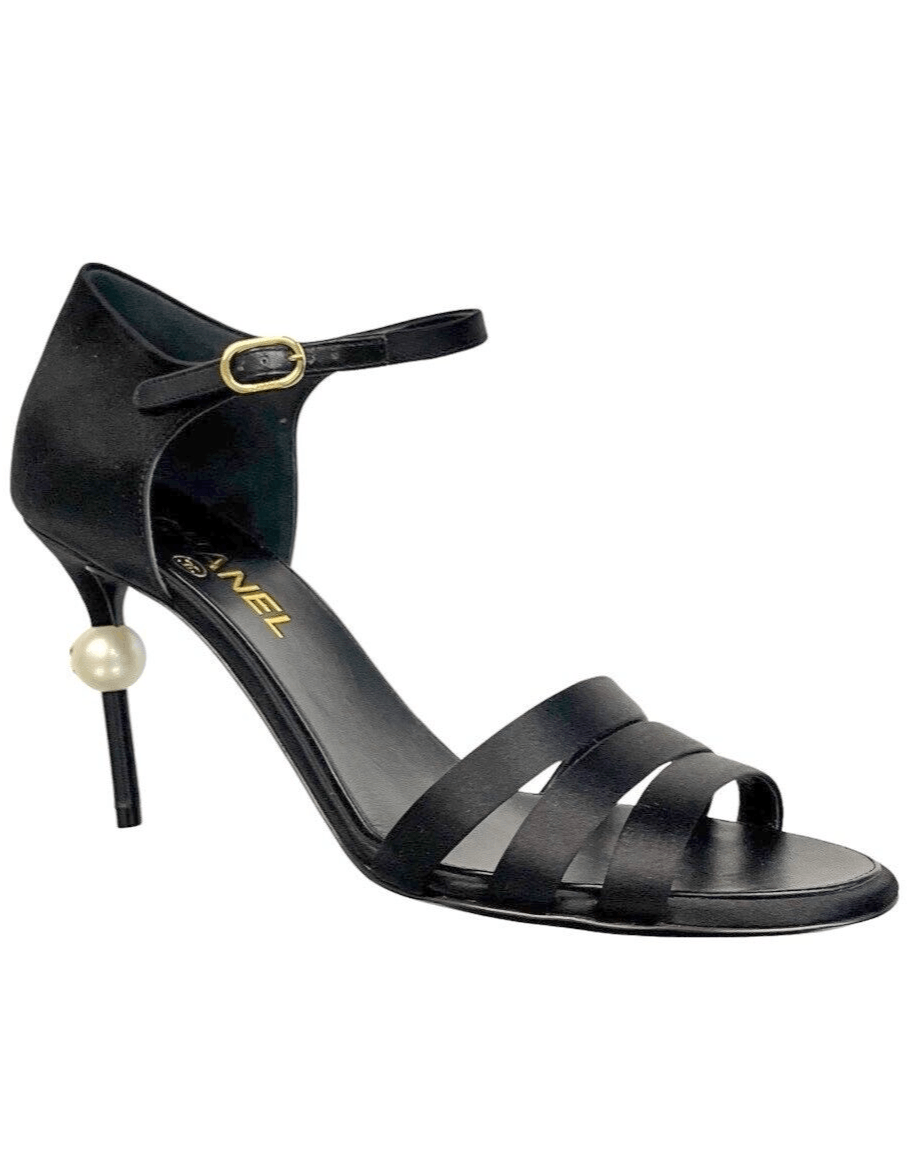 image of Chanel Os11X0124 Heel Shoes In Black, Women's