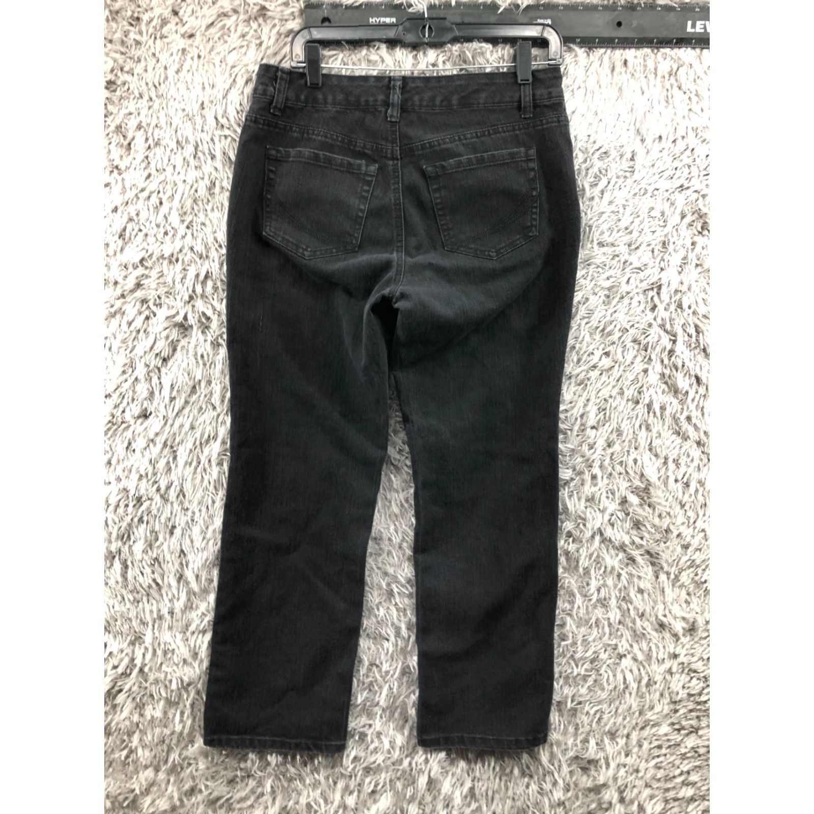 Vintage Sonoma Jeans Womens Short 8 Dark Wash Black Straight Size 30" / US 8 / IT 44 - 5 Thumbnail