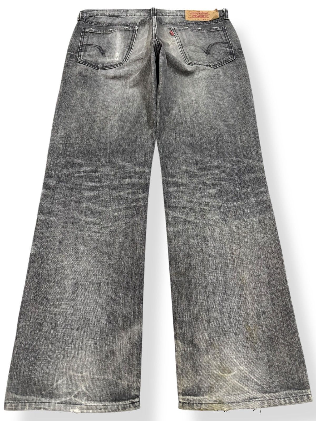Levi's Vintage 2000s Levis 519-09 Faded Whiskers Distressed Jeans Size US 34 / EU 50 - 2 Thumbnail