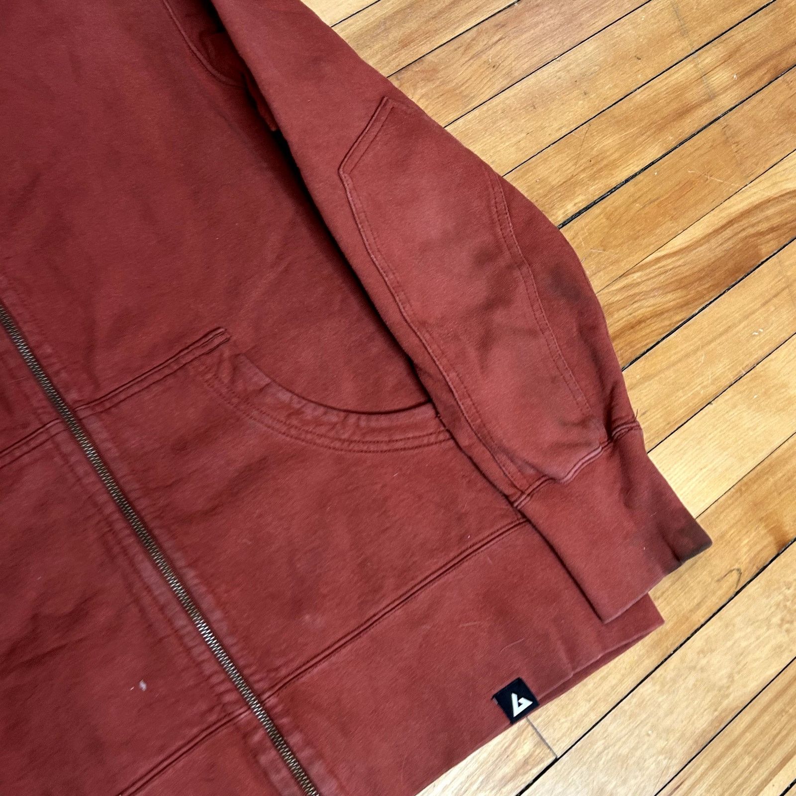 American Giant American Giant Red/Orange Hoodie Stained L Size US L / EU 52-54 / 3 - 3 Thumbnail