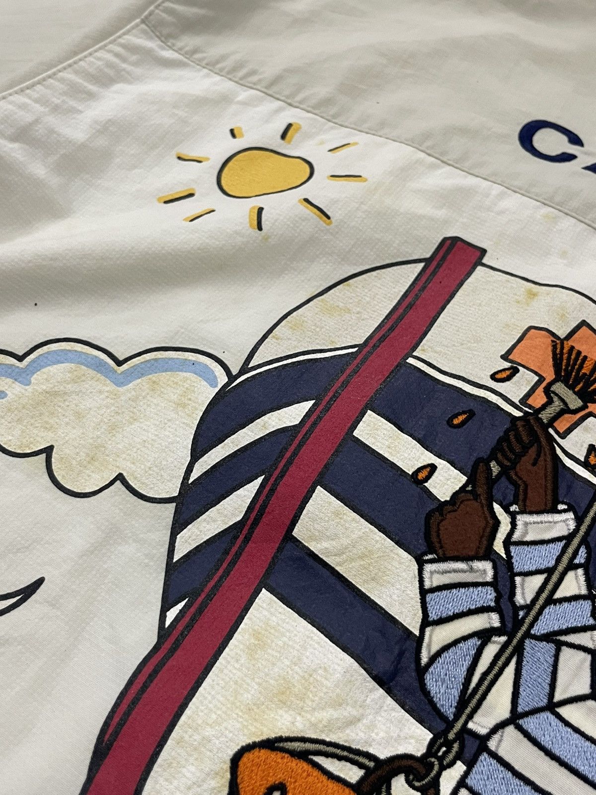 Jean Charles De Castelbajac Vintage Castelbajac + 2 Nature Light Embroidery Painting Size US XL / EU 56 / 4 - 20 Thumbnail