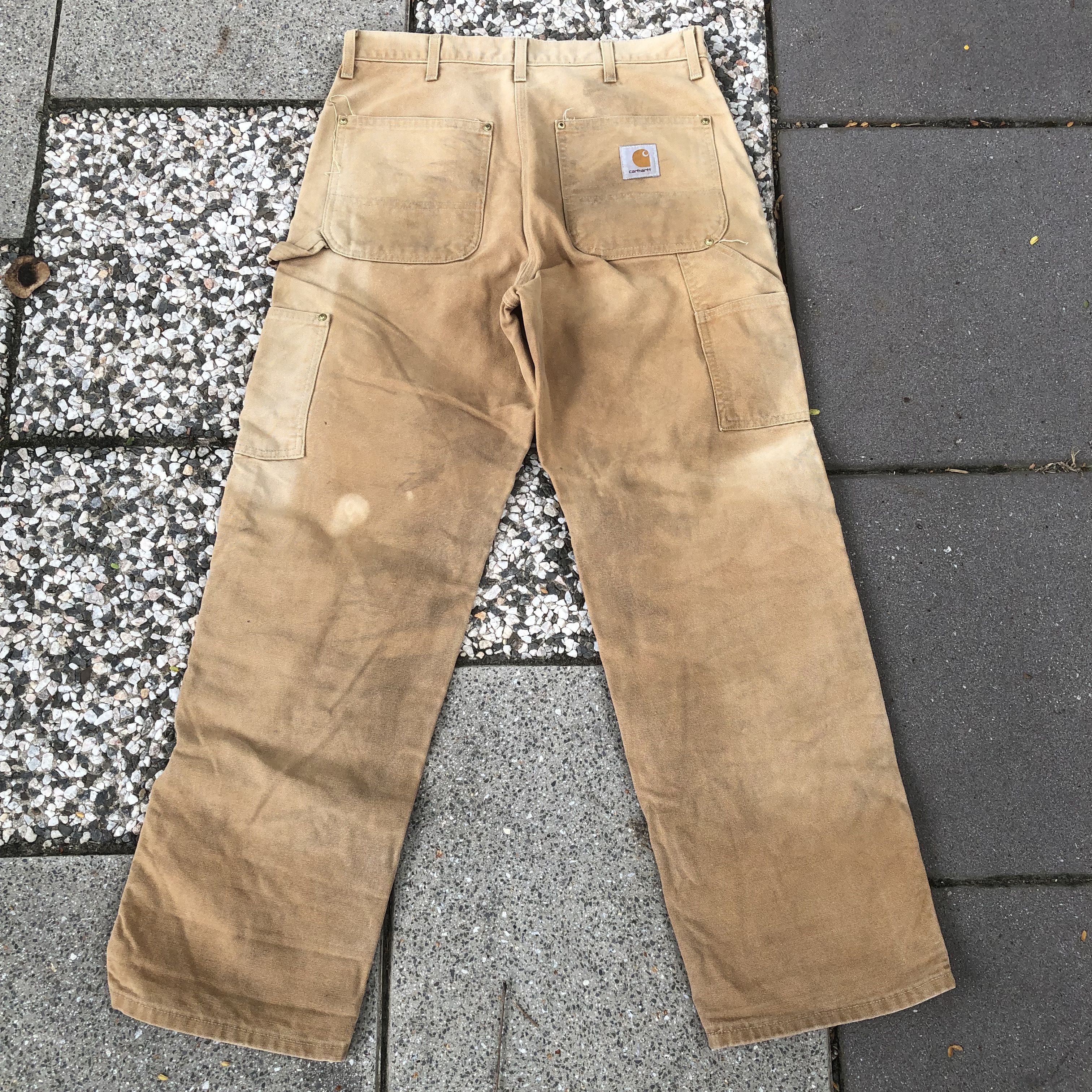 Carhartt Vintage Carhartt USA sun faded duck canvas distressed pants Size US 33 - 3 Thumbnail