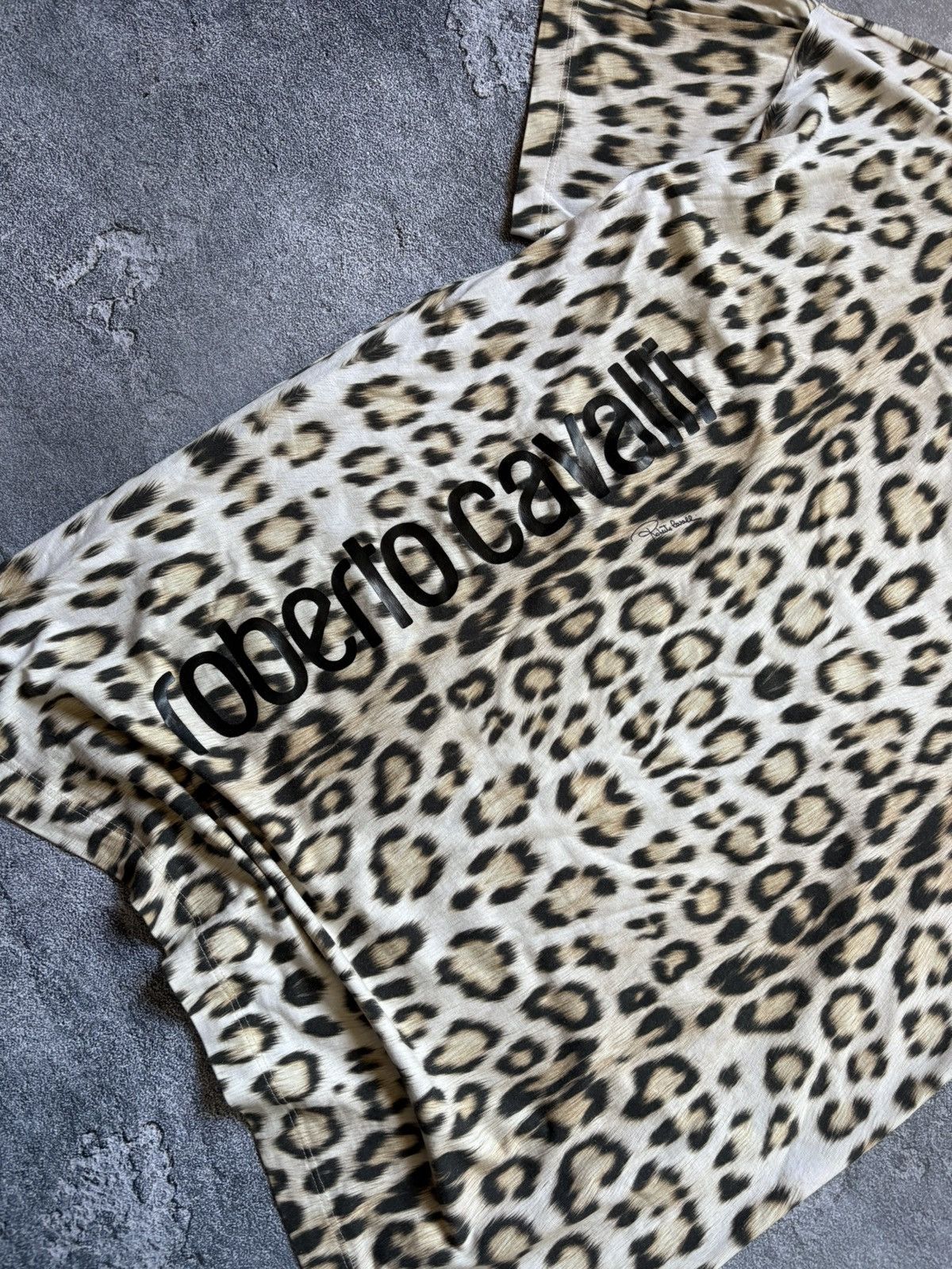 Roberto Cavalli Vintage Roberto Cavalli Luxury Leopard Pattern T Shirt Y2K Size S / US 4 / IT 40 - 5 Thumbnail