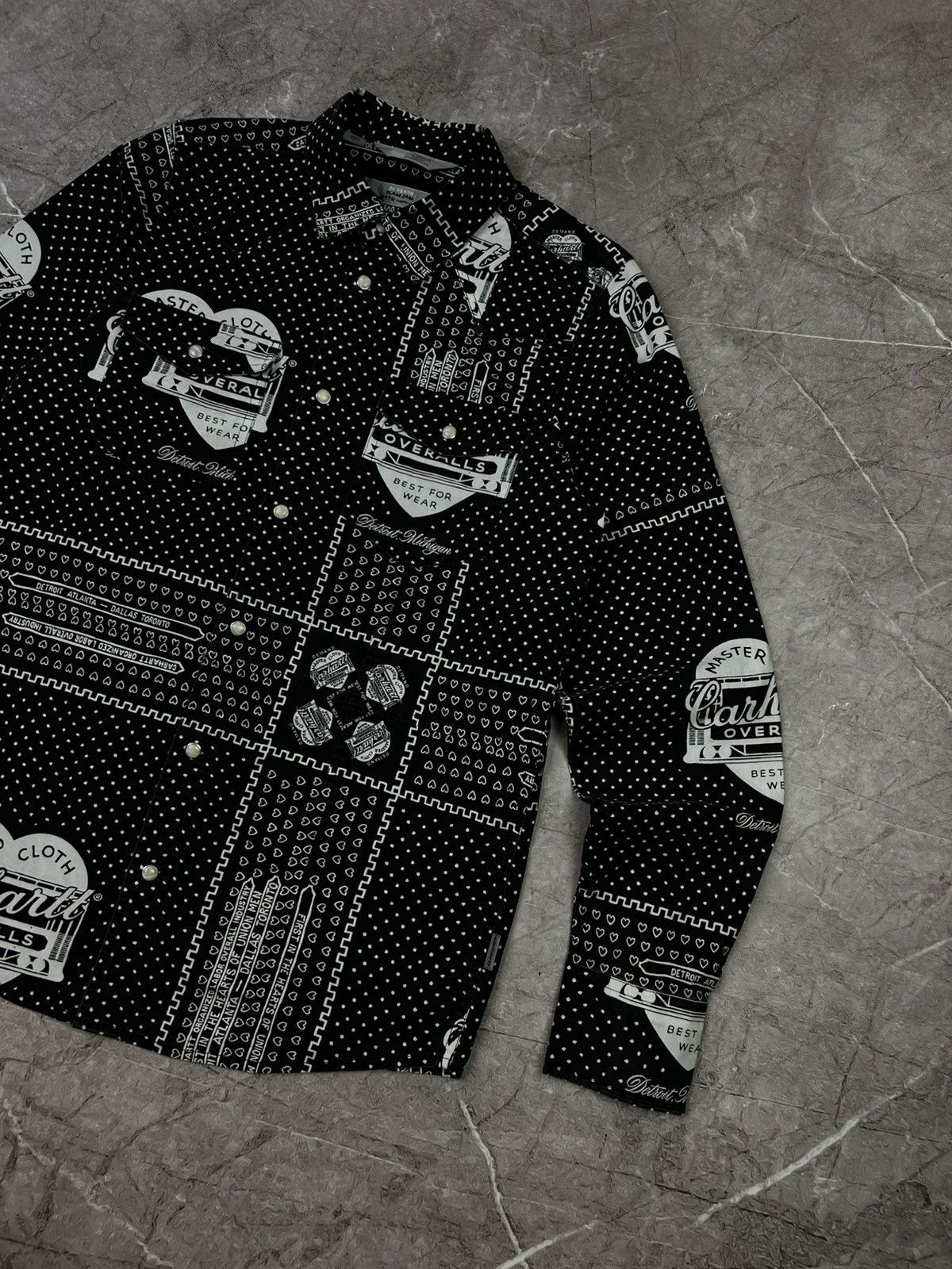 Carhartt Wip SJ bandana Kansas Shirt 25 Year Slam Jam Collaboration Size US S / EU 44-46 / 1 - 3 Thumbnail