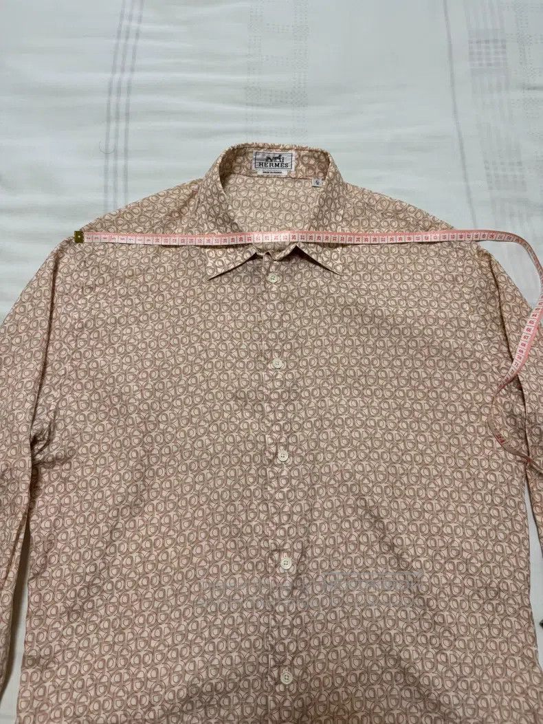 Hermes Hermes size 41 Silk shirt Size US L / EU 52-54 / 3 - 3 Thumbnail