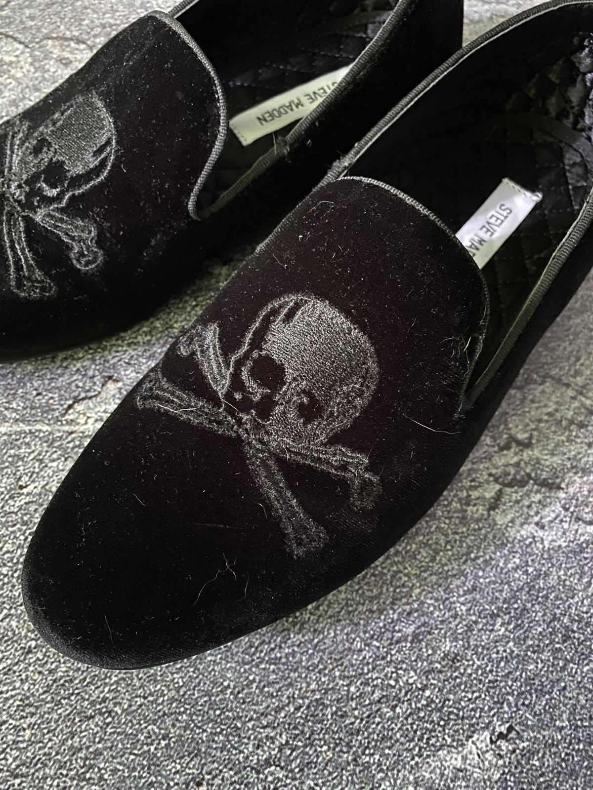 Steve Madden Philipp Plein Styled Velour Loafers with Skulls size 41 Size US 8 / EU 41 - 2 Thumbnail