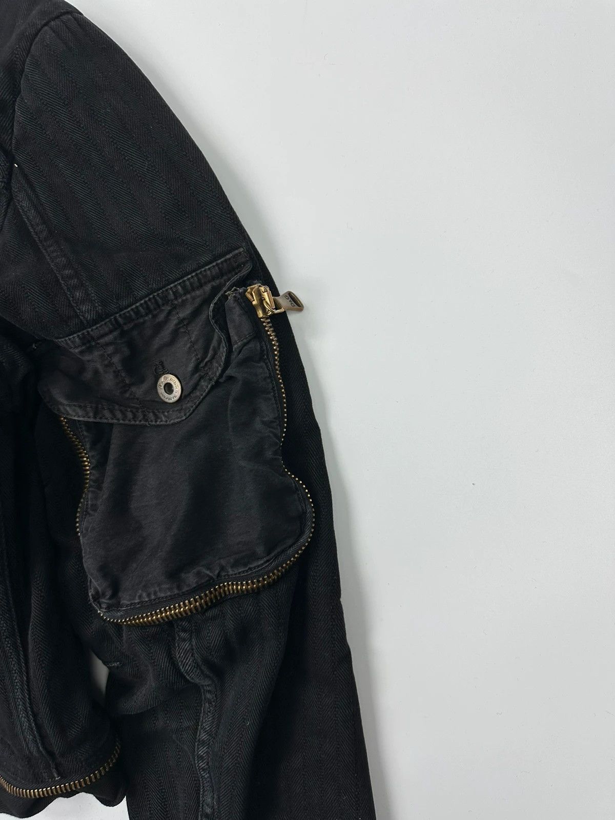 Dolce & Gabbana Dolce Gabbana SS03 Black Cargo Détachable Denim Jacket Coat Size US L / EU 52-54 / 3 - 6 Thumbnail