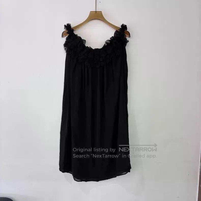 Comme des Garcons Comme des Garcons Size S Pleated flower decoration long tu Size 23" - 2 Thumbnail