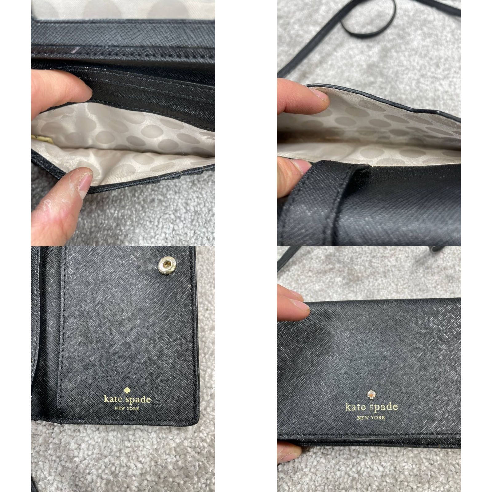 Vintage kate spade new york Wallets Womens Black Credit Card Slots Bifold Crossbody Wallets Womens Black Credit Card Bifold Crossbody Size ONE SIZE - 8 Thumbnail