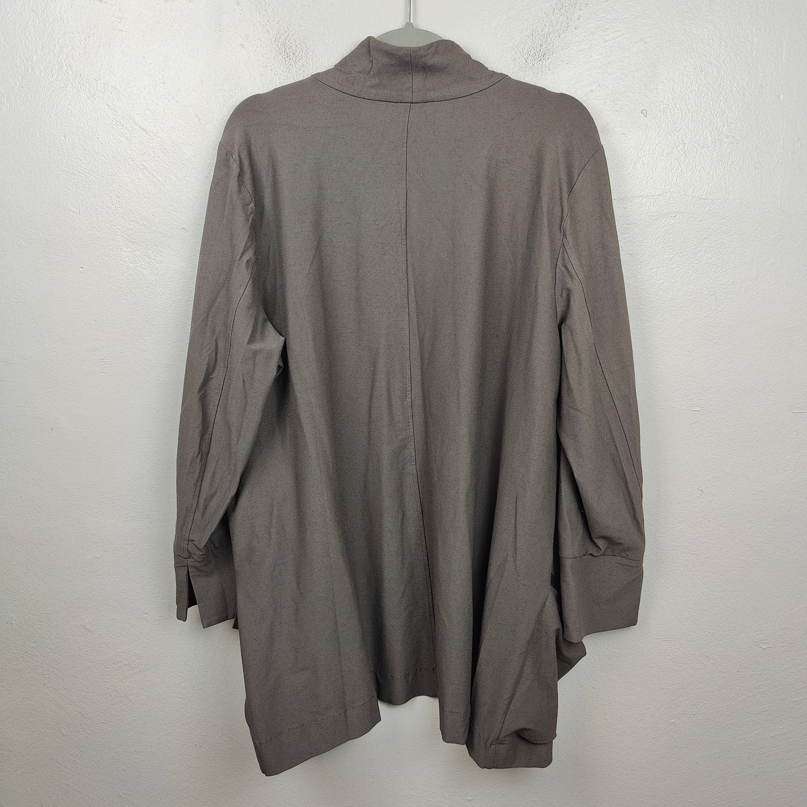 Eileen Fisher Eileen Fisher Cardigan Sweater Womens XL Taupe Gray Pockets Size XL / US 12-14 / IT 48-50 - 5 Thumbnail