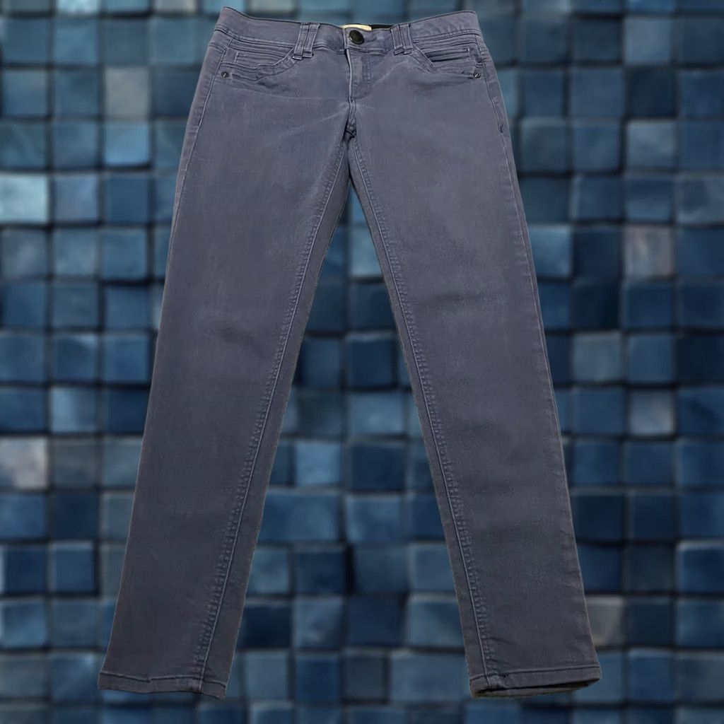 Vintage Democracy Jeans Womens Gray Skinny Regular 28in Medium Wash Denim Stretch 5-Pocket Design Jeans Women Boys Girls Mens Size 26" / US 2 / IT 38 - 1 Thumbnail