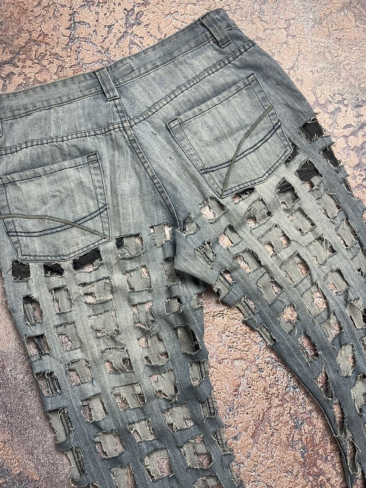 Other Maison Margiela style distressed jeans y2k opium archive Size US 31 - 6 Thumbnail