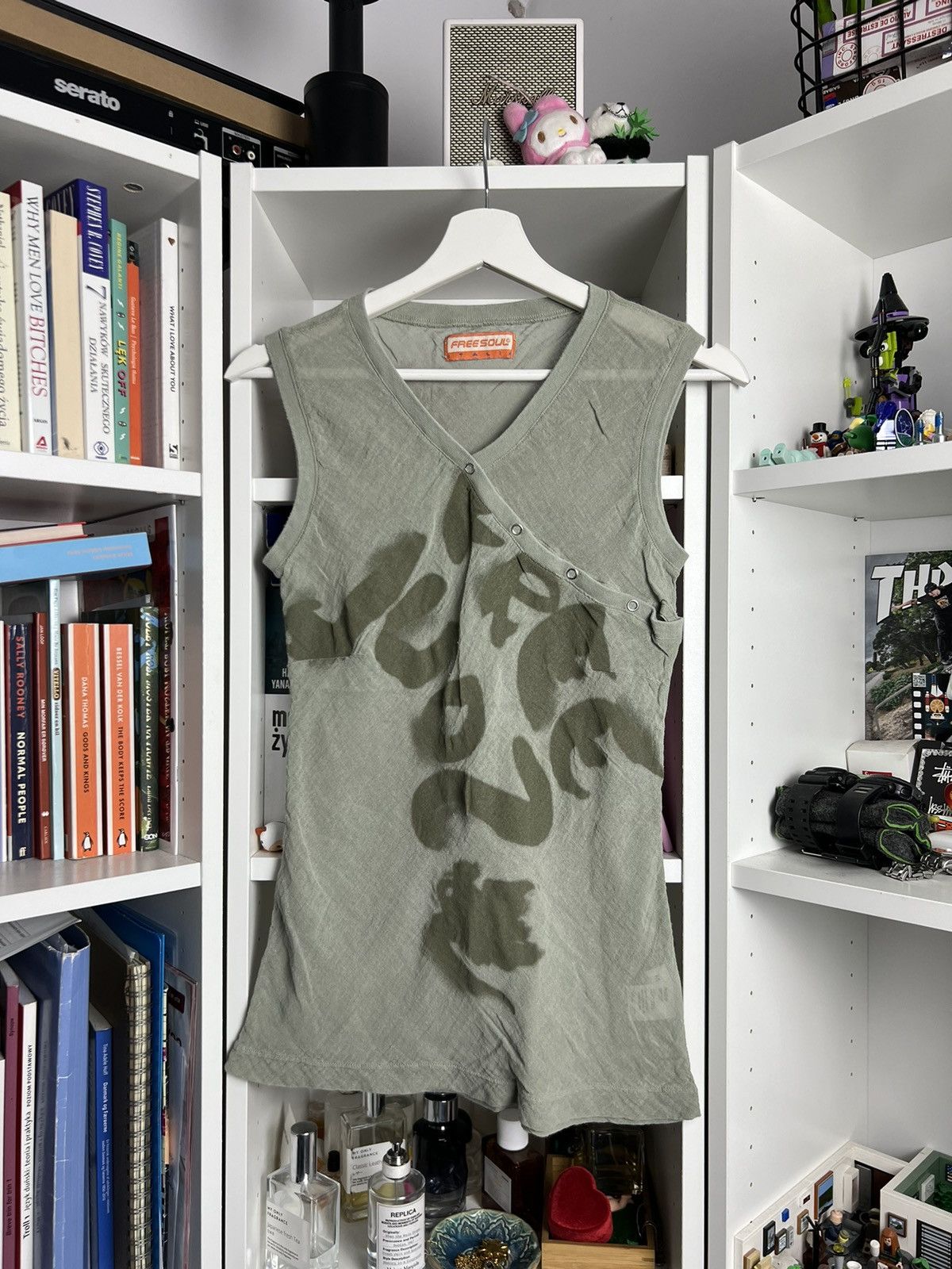 Vintage Vintage Y2K avantgarde style mesh top vest sleeveless top S Size S / US 4 / IT 40 - 1 Thumbnail